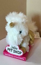 Justice Pet Shop Starry White Unicorn Plush Stuffed Animal New - $15.83