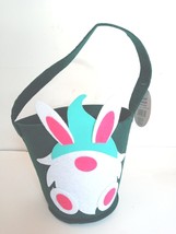 9&quot; Easter Felted Bunny Gnome Green Bucket Basket NWT Garden Spring - £6.49 GBP