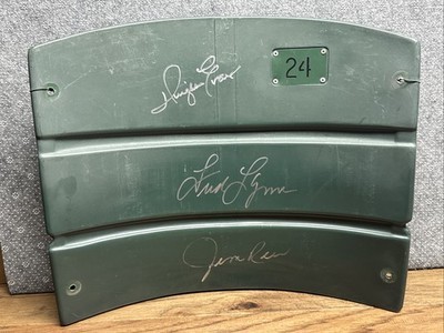 Jim Rice Fred Lynn Dwight Evans Autographed Fenway Park Seat Back W/COA ... - $940.50