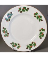 Royal Grafton Noel Plate Cookie or Dinner Holly Pinecones FREE SHIP 10 3/4&quot; - £19.58 GBP