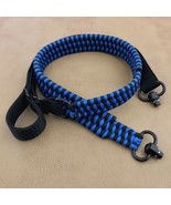 Blue &amp; Black QD Handmade Tactical 2 point Paracord Gun Rifle Sling Pull ... - £35.19 GBP