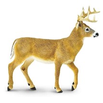 Safari Ltd HUGE  Whitetail Buck Toy 7 X 5   Wild wildlife collection 113589 - $15.68