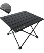 Black Rock Cloud Portable Camp Table, Lightweight Aluminum Folding Beach... - $45.20 CAD