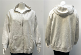 Old Navy Women&#39;s Full Zip Hooded Sweater Size 3X Light Gray NWT - £16.08 GBP