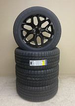 Chevy 20&quot; Gloss Black Snowflake Wheels Goodyear Tires 2000-2024 Silverado Tahoe - £1,668.98 GBP