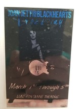JOAN JETT - VINTAGE ORIGINAL FOIL LAMINATE TOUR CONCERT BACKSTAGE PASS *... - $20.00
