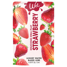 Wet Delicious Oral Play Strawberry Waterbased Flavored Lubricant 0.1oz - $5.99