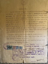 Vecchio documento Romania certificato di nascita 1947 - $20.18