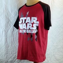 Star Wars T-Shirt Rule The Galaxy Red & Black Jersey Tshirt XL Men's Sizing Tee image 3