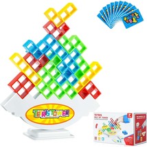 48 Pcs Tetra Tower Balance Stacking Blocks Game Exciting Board Games for 2 Playe - £20.23 GBP