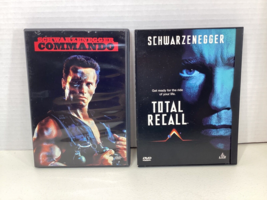 Lot Of 2 Arnold Schwarzenegger DVD Movies Commando and Total Recall - $9.98