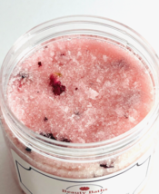 Rose Sugar Scrub &amp; Rose Petals Body Scrub holiday gift for her handmade ... - $9.45