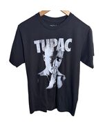 Tupac 2Pac Shakur Black Graphic T-Shirt Men&#39;s S Prayer Hands Hip Hop Rap... - $15.00