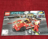 INSTRUCTIONS MANUAL 2 ONLY for LEGO Ferrari 75908 458 Italia GT2 Speed C... - $5.89
