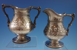 Duhme &amp; Co. Sterling Silver Sugar and Creamer Set 2pc Repoussed Chased (... - $2,440.62 CAD