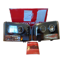 LED Halo Black Projector V2 Headlights for Ford F250 Super Duty 99-04 by Spyder - $204.90