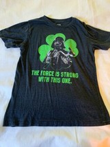 Boys Size Large Disney Star Wars St. Patrick&#39;s Day Darth Vader T Shirt T... - $14.00