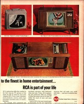 1964 Original Vintage Rca Corporation Of America Tv Magazine Ad C2 - £16.91 GBP