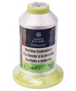 Coats Professional Machine Embroidery Thread 4000yd-White - $1,201.63