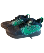 Nike Team Hustle D 9 Digi  Kids DC1992-001 Black Green Sneakers - Size 6.5Y - $546.37 MXN