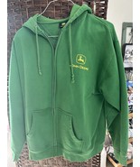JOHN DEERE LARGE MENS JACKET FULL ZIP GREEN  - $22.77