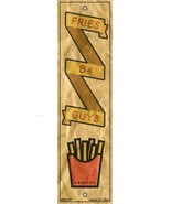 Fries B4 Guys Novelty Metal Bookmark - £9.55 GBP