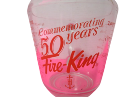 Vintage Fire King 50th Anniversary 2 Cup Glass Measuring Cup #498 Anchor Hocking - £7.93 GBP