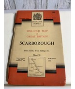 Ordnance Survey One Inch Map of Great Britain Scarborough Sheet 93 Cloth - £18.20 GBP