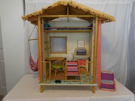 American Girl Lea Clark&#39;s Rainforest Hut Bamboo House Furniture Accessories - $196.04