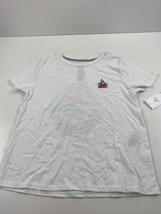 NWT Volcom Last Party White/Mist Short Sleeve Tee Shirt Girls Size L (10/12) - £11.71 GBP