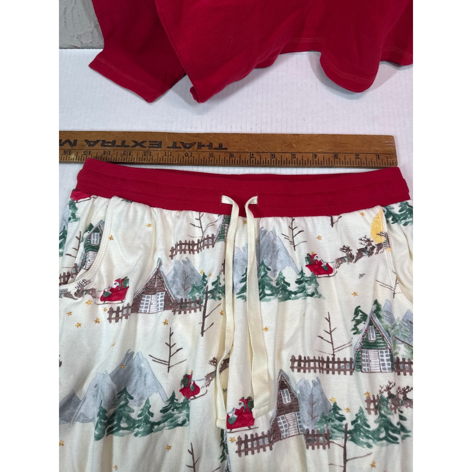 Burt's Bees Baby Adult Matching Holiday Organic Cotton Pajamas Size Medium Large Item image 7