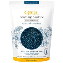 GiGi Hard Wax Beads, Soothing Azulene Hair Removal Wax for Sensitive Skin, 32 oz - £41.55 GBP