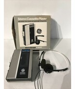 Vintage GE 3-5420 Stereo Cassette Player Walkman with Headphones - $147.30 CAD