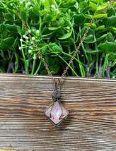 Pink Wire Wrapped D10 Dice Pendant - £13.90 GBP