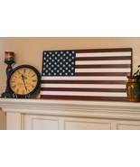 New 36 Inch XL Handcrafted Vintage Look Wood American Flag 100% Made in USA - £48.93 GBP