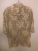 Reyn Spooner Men&#39;s Regency textured Linen  Shirt Mens Large  100% Linen - £27.24 GBP