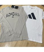 Med 10/12 Adidas Youth 2-pack Long Sleeve &amp; Short Sleeve Cotton Tee - $436.18 MXN