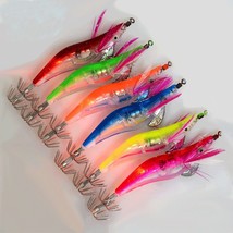 6Pcs/Set Electronic Flashing LED Fishing Lure in Water Tackle Tool Minnow  Squid - £55.89 GBP