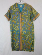 Vtg Slimmer by M&#39;Lady of California Vtg Paisley Print Womens Dress 50s 60s Shirt - £56.56 GBP
