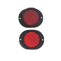 2 Military Vehicle Reflectors (2 Green Body/Red Lens) - $367.91 MXN