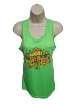 NYC Runs Win Your Race Summer Loving 5 &amp; 10k Womens S Green Sleeveless J... - £14.80 GBP