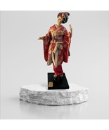 Vintage 1960s Young Japanese Maiko Dancer in Xyoto Doll Geisha Red Gold ... - $381.03 MXN