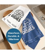 Funny Dish Towels Witty Kitchen Towels Playful Decor Mother&#39;s Day Housew... - $416.85 MXN