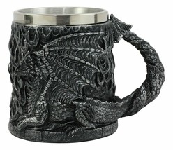 Ebros Medieval Flames Fire Dragon Mug Beer Stein Tankard Coffee Cup 5.75... - £18.32 GBP