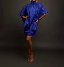 Chuks Collins Tola Cocoon Dress Blue - $739.92 CAD