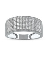 Authenticity Guarantee 
10K White Gold 0.75CT TW Diamond Accent Men&#39;s We... - $629.99