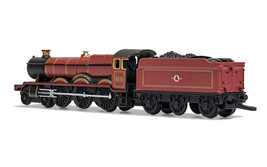 Hogwarts Express Locomotive w Coal Train Car Harry Potter Movie Series 1/100 Die - £46.13 GBP