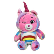 Basic Fun 2021 Care Bears Hoodie Friends Cheer Bear Stuffed Animal Plush Toy - £18.65 GBP