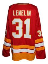 Any Name Number Atlanta Flames Retro Hockey Jersey New Red Lemelin Any Size image 2