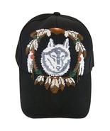 Native Pride Wolf Men&#39;s Adjustable Baseball Cap (S3-Black) - £11.95 GBP